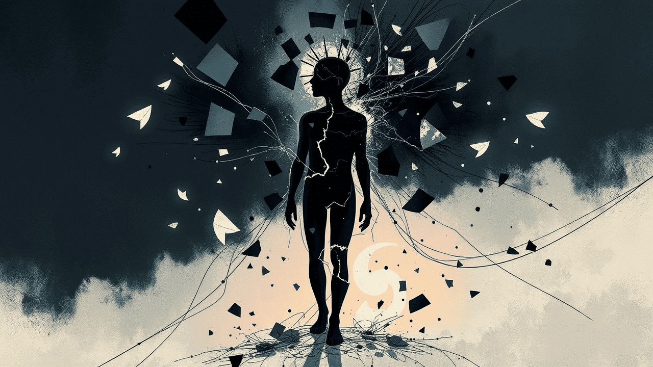 Representación artística del trauma y la fragmentación emocional